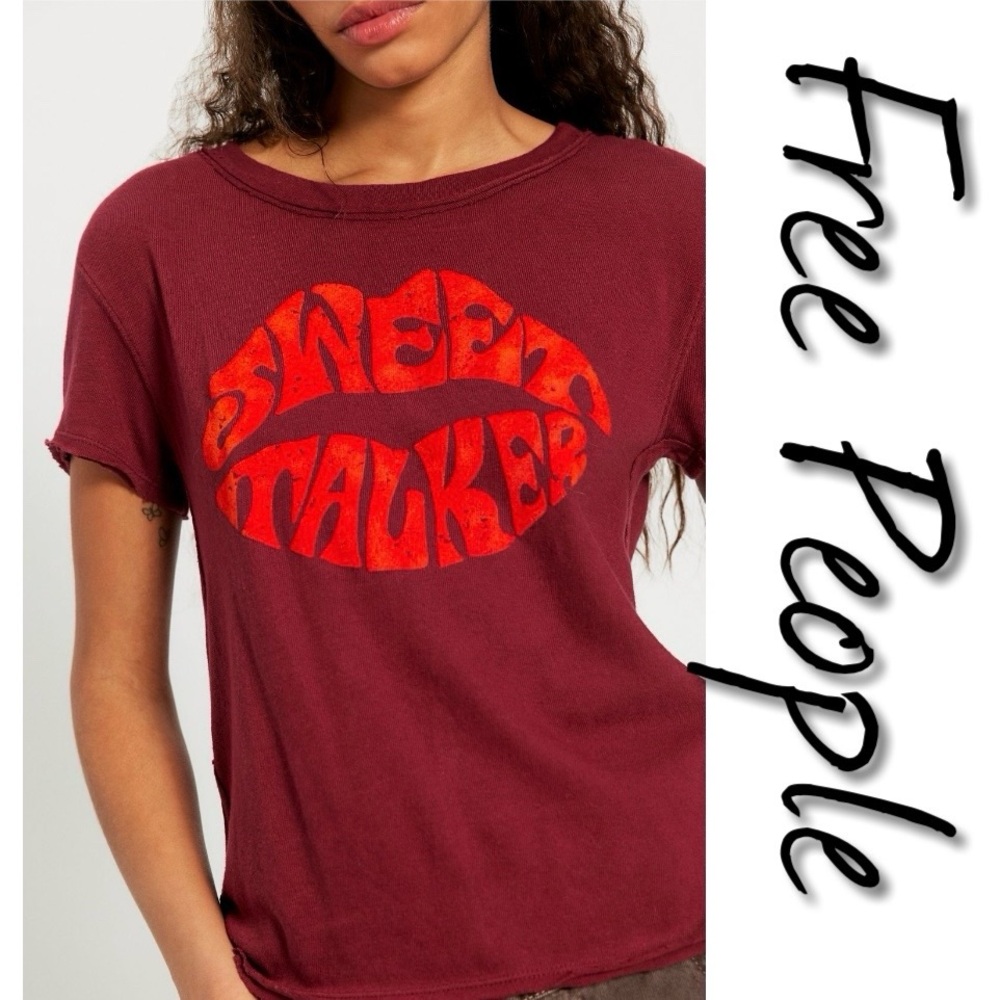 Free People We The Free Key To My Heart Tee NWT M